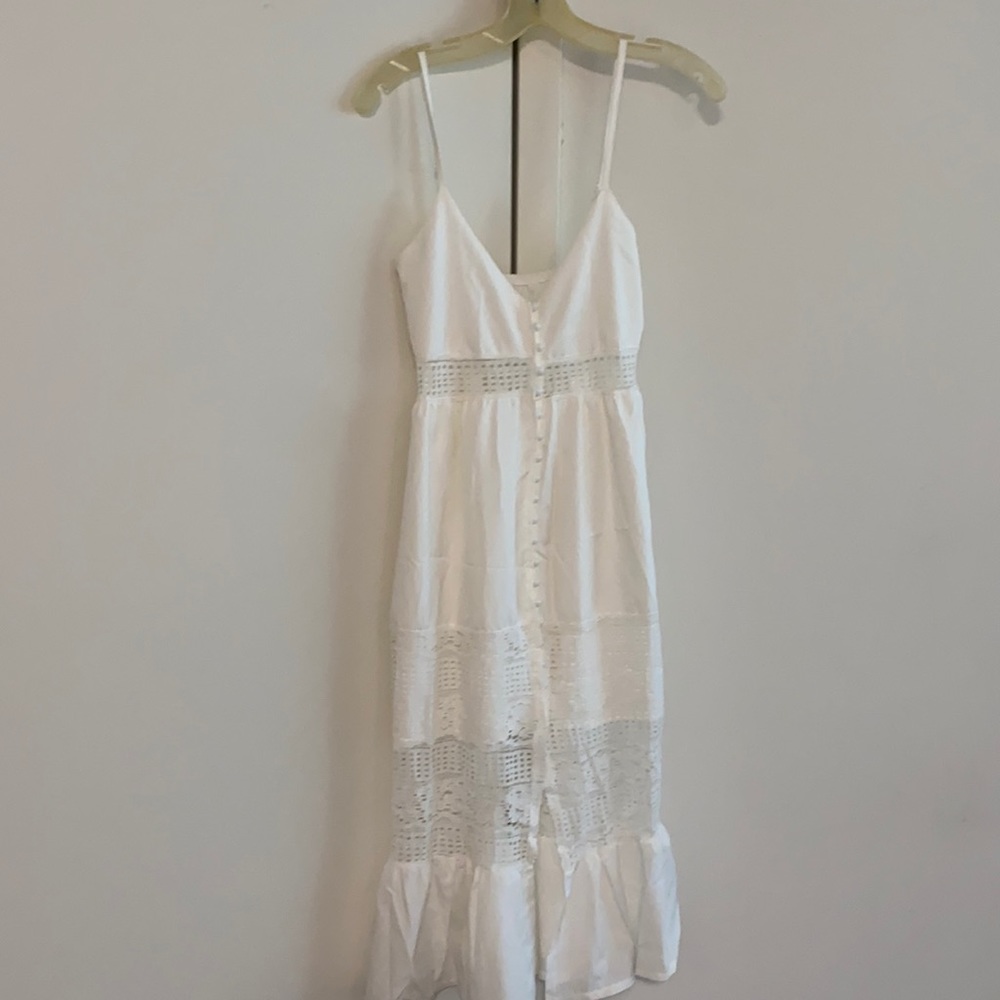 White button front dress